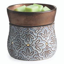 Load image into Gallery viewer, Bronze Floral 2 in 1 Wax Warmer