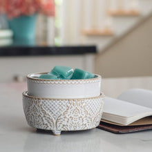 Load image into Gallery viewer, Vintage White 2 in 1 Wax Warmer
