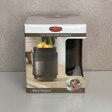 Load image into Gallery viewer, Black Dipped Flip Dish Wax Warmer