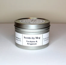 Load image into Gallery viewer, Eucalyptus and Bergamot Soy Wax Candle - Scents by Meg