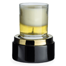 Load image into Gallery viewer, Black and Gold Split Dish 2 in 1 Wax Warmer
