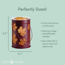 Load image into Gallery viewer, Fall Leaves Vintage Style Bulb Illumination Wax Warmer
