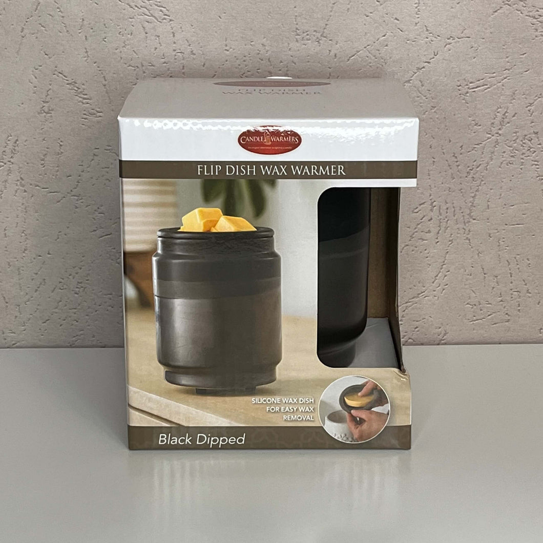 Black Dipped Flip Dish Wax Warmer