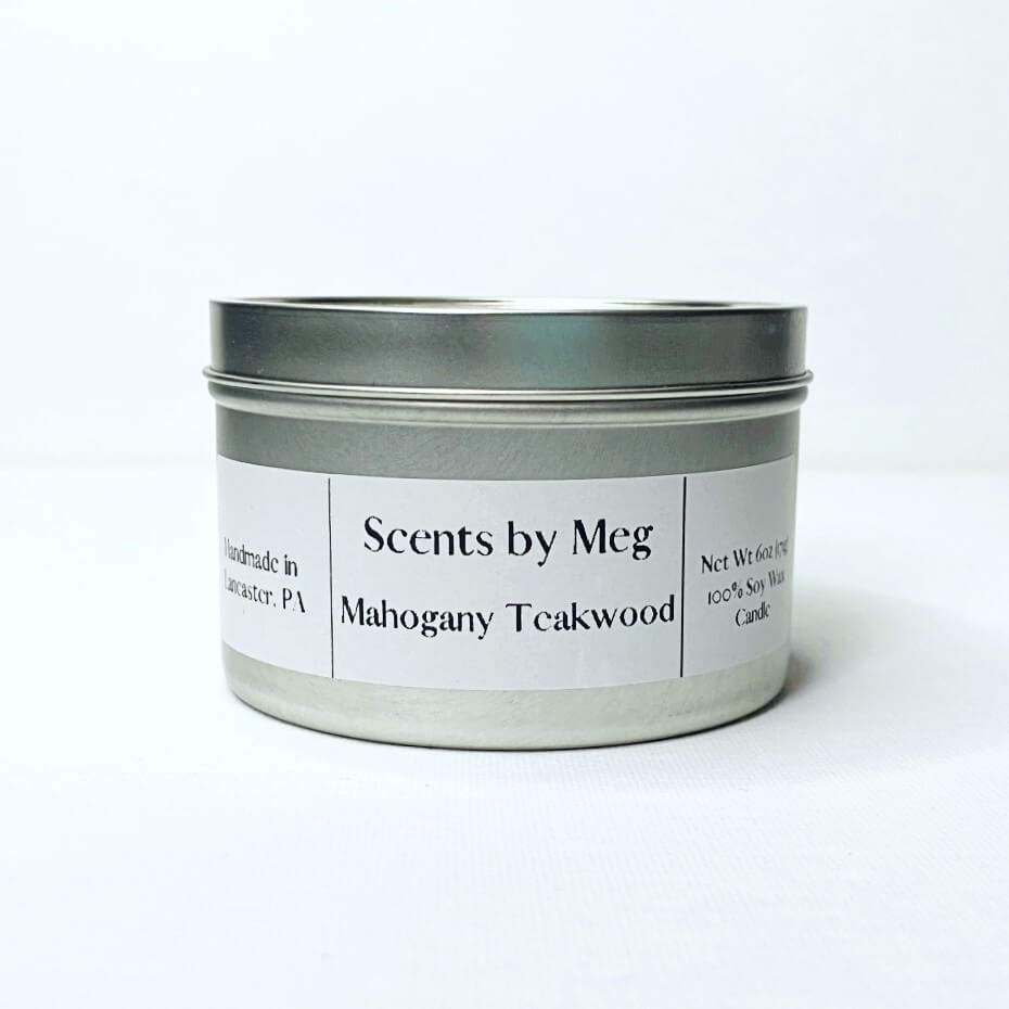 Mahogany Teakwood Soy Wax Candle