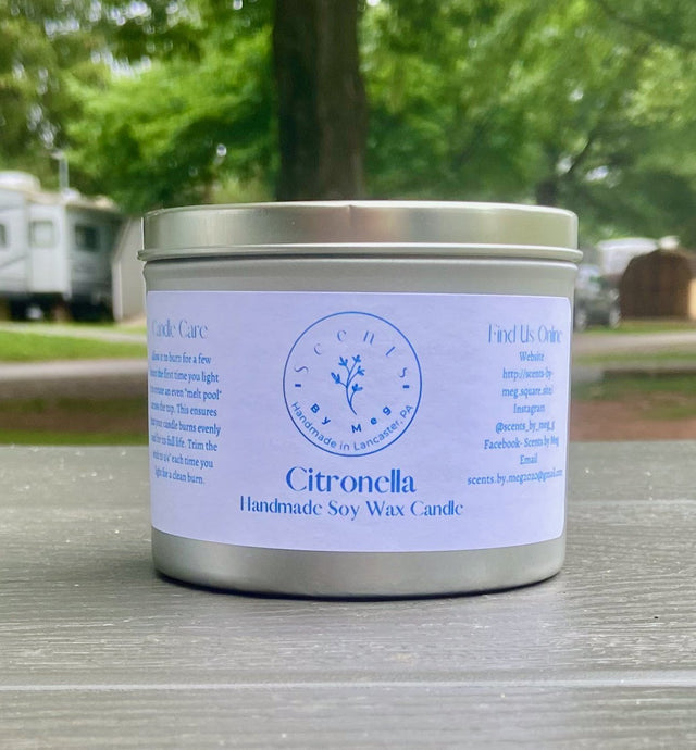 Citronella Soy Wax Candles - Scents by Meg