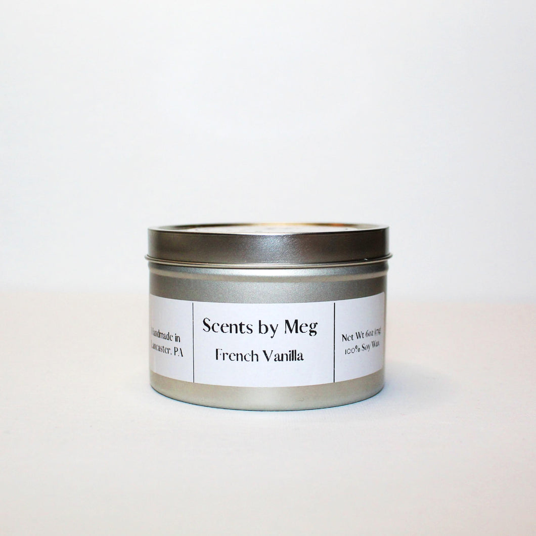 French Vanilla Soy Wax Candle - Scents by Meg