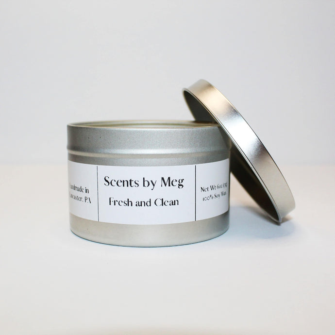 Fresh and Clean Soy Wax Candle - Scents by Meg