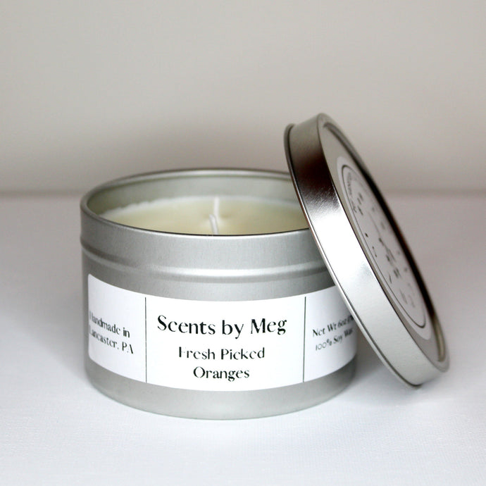 Fresh Picked Oranges Soy Wax Candle - Scents by Meg